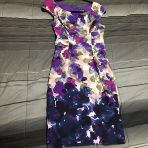 Fitted floral Adrianna Papell dress
